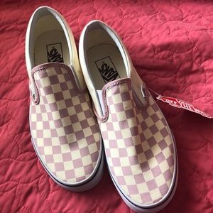 zephyr pink checkered vans